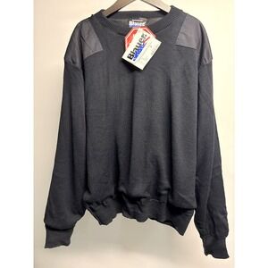 Blauer NWT‎ Men Gore Wind Stopper Crew Neck Sweater Commando Pullover Navy  3X